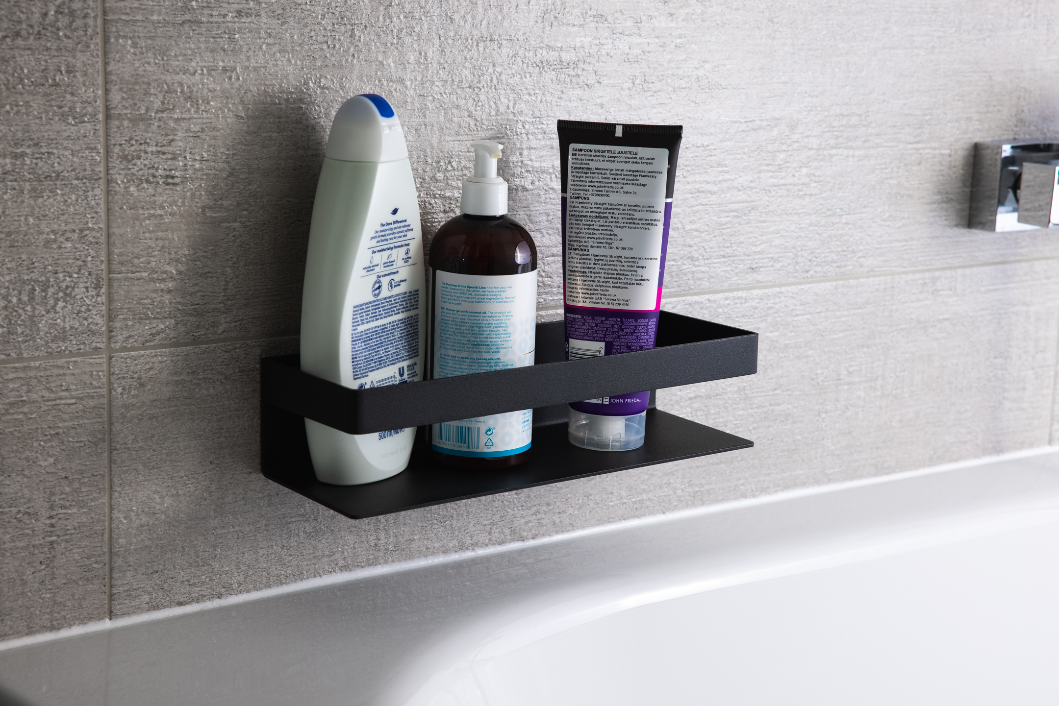 Nerūdijančio plieno dušo lentynėlė