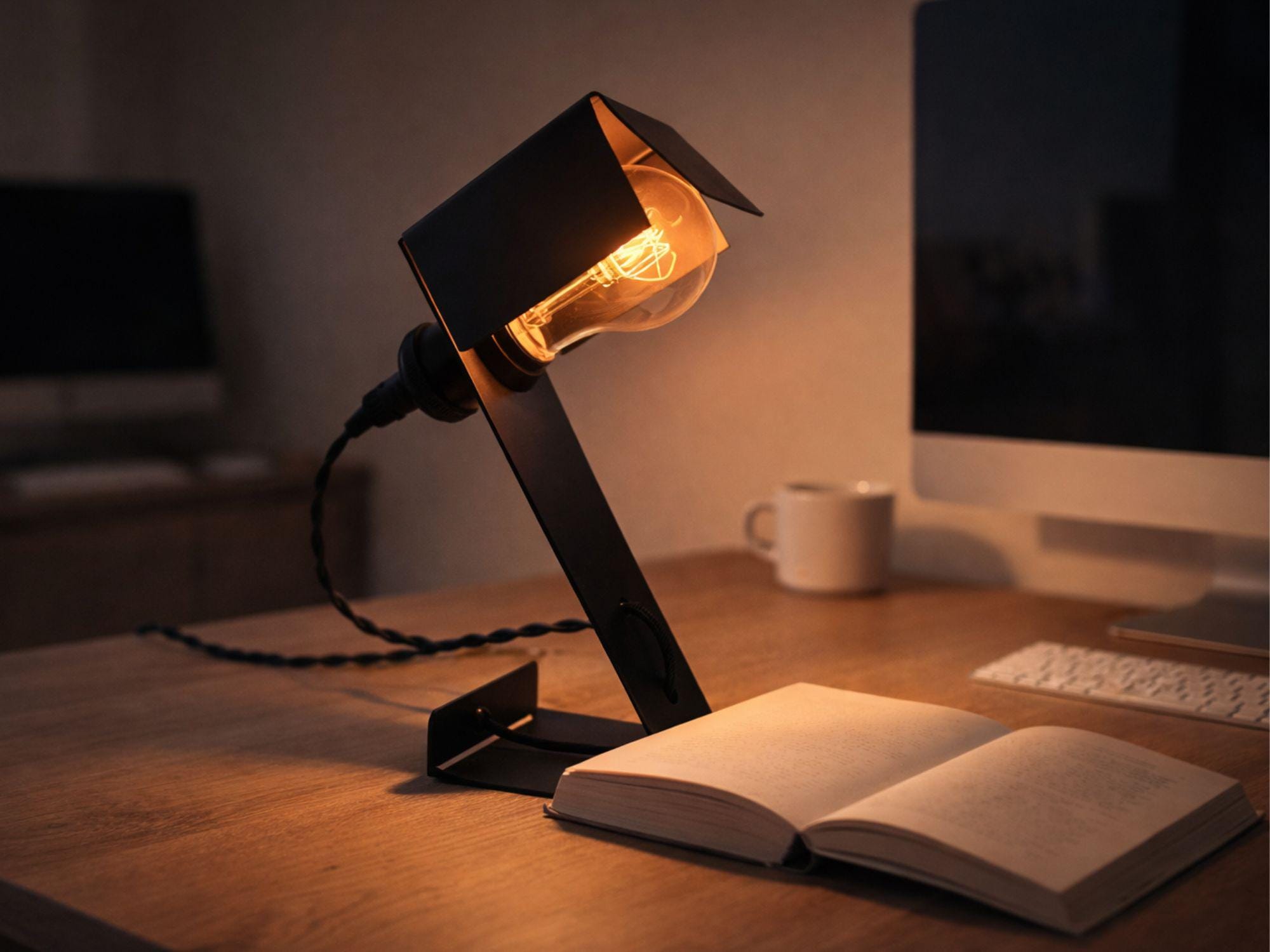 Metalinė stalinė lempa