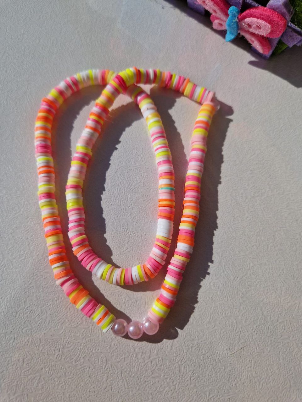 Tropical Pink Pearl Necklace 