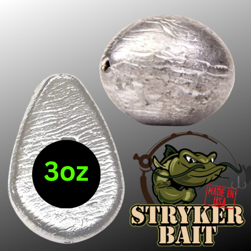 Stryker 3oz Fishing Weights/Sinkers Qty: 2