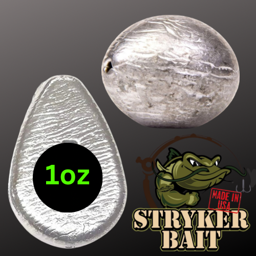 Stryker 1oz Fishing Weights/Sinkers Qty: 6