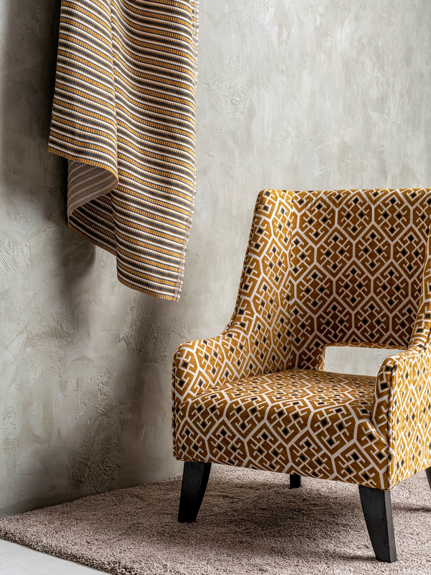 Patterned Accent Chair