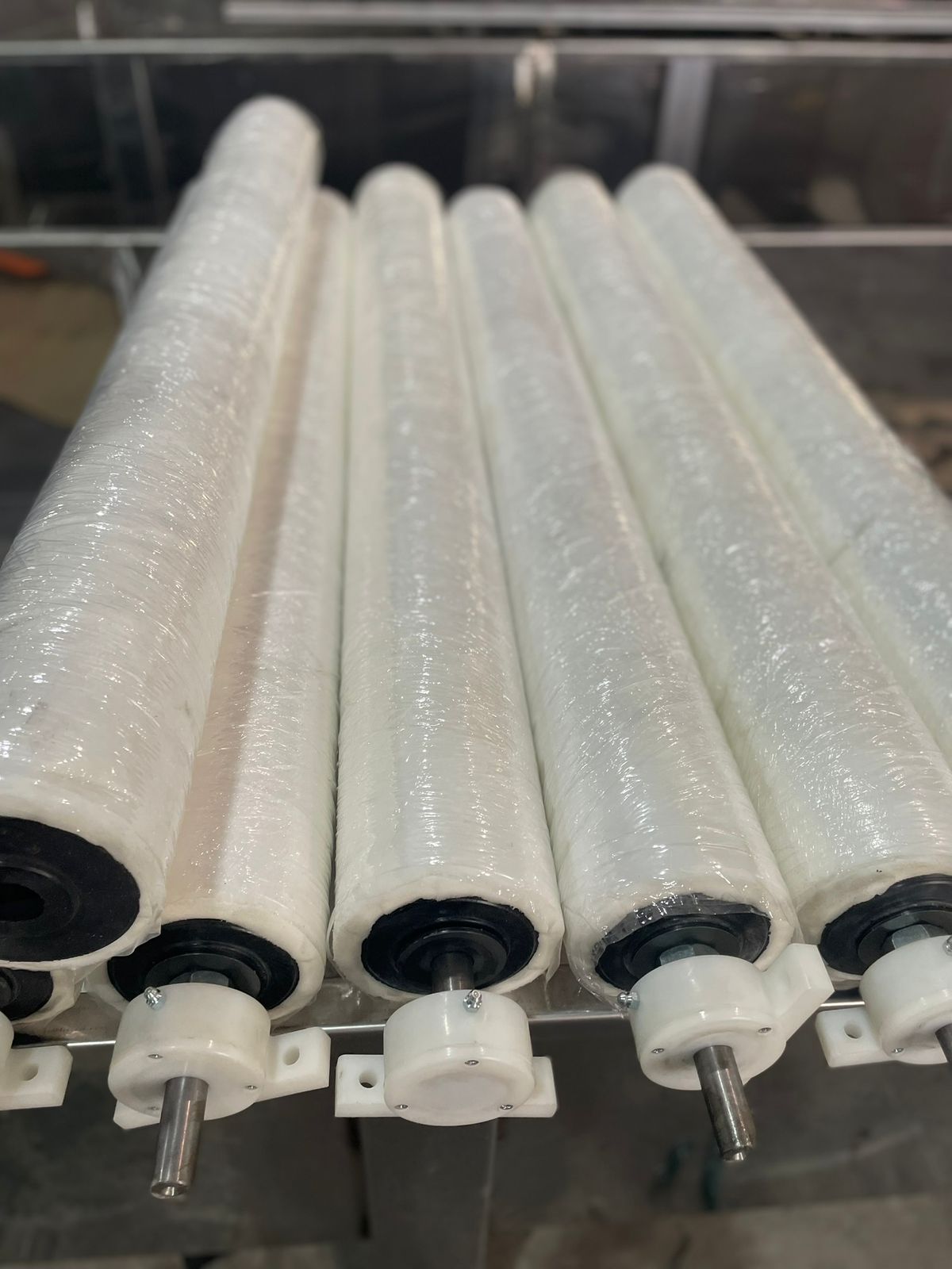 Rolete de espuma para secar frutas