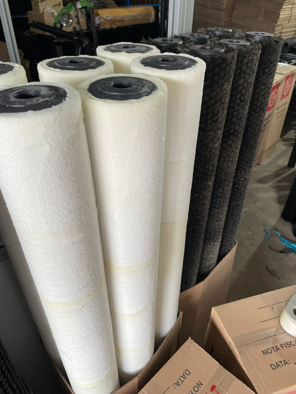 Rolete de espuma para secar frutas