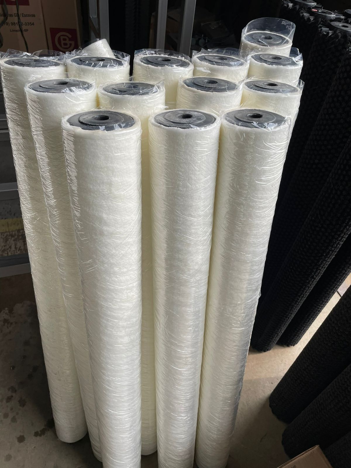 Rolete de espuma para secar frutas