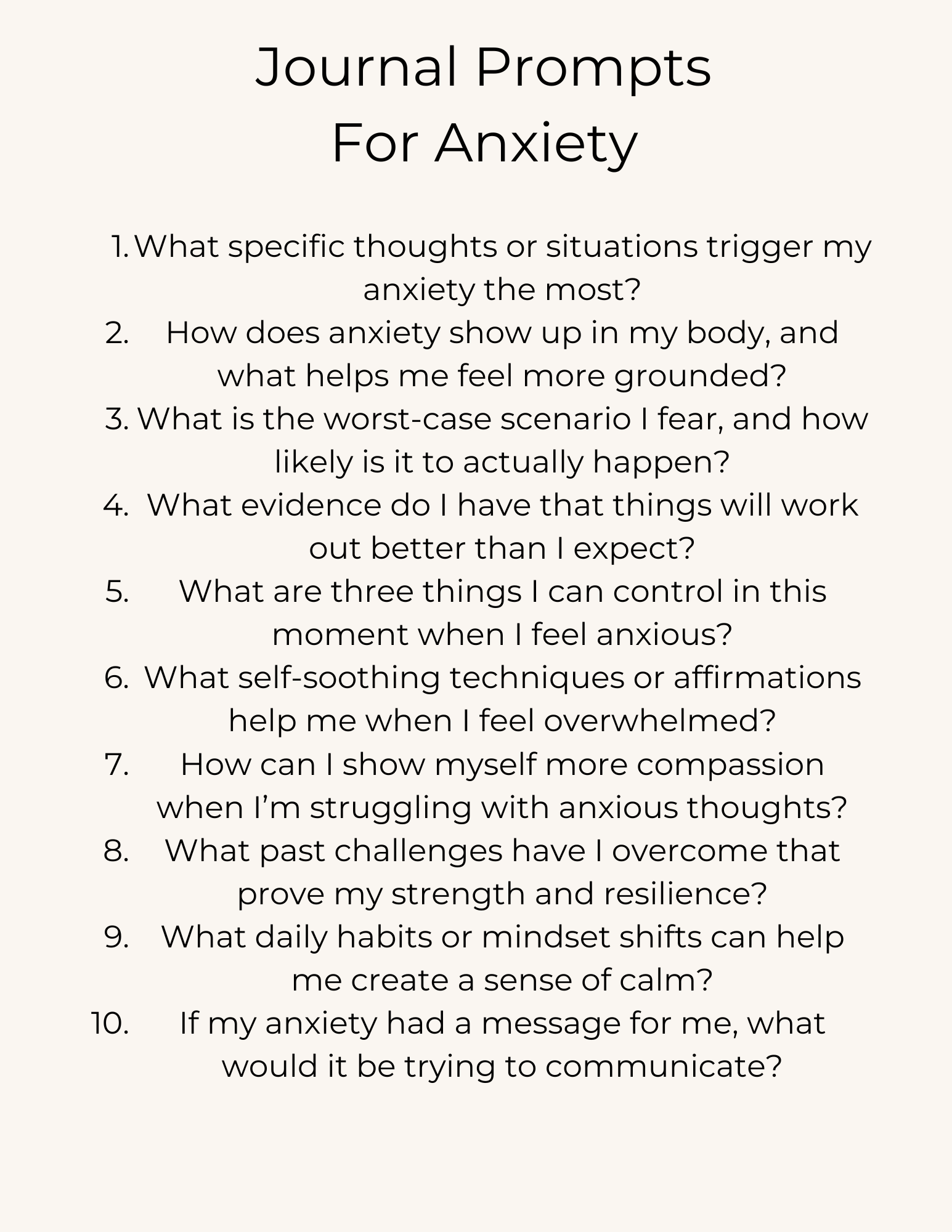 Mindset Changing Journal Prompts