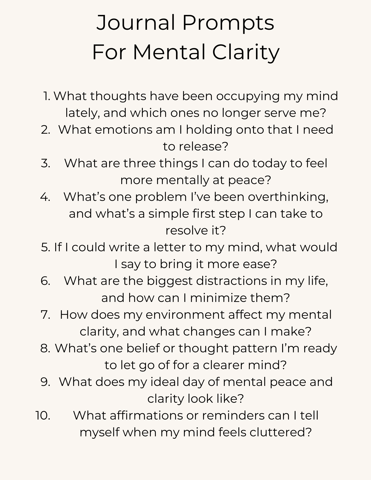 Mindset Changing Journal Prompts