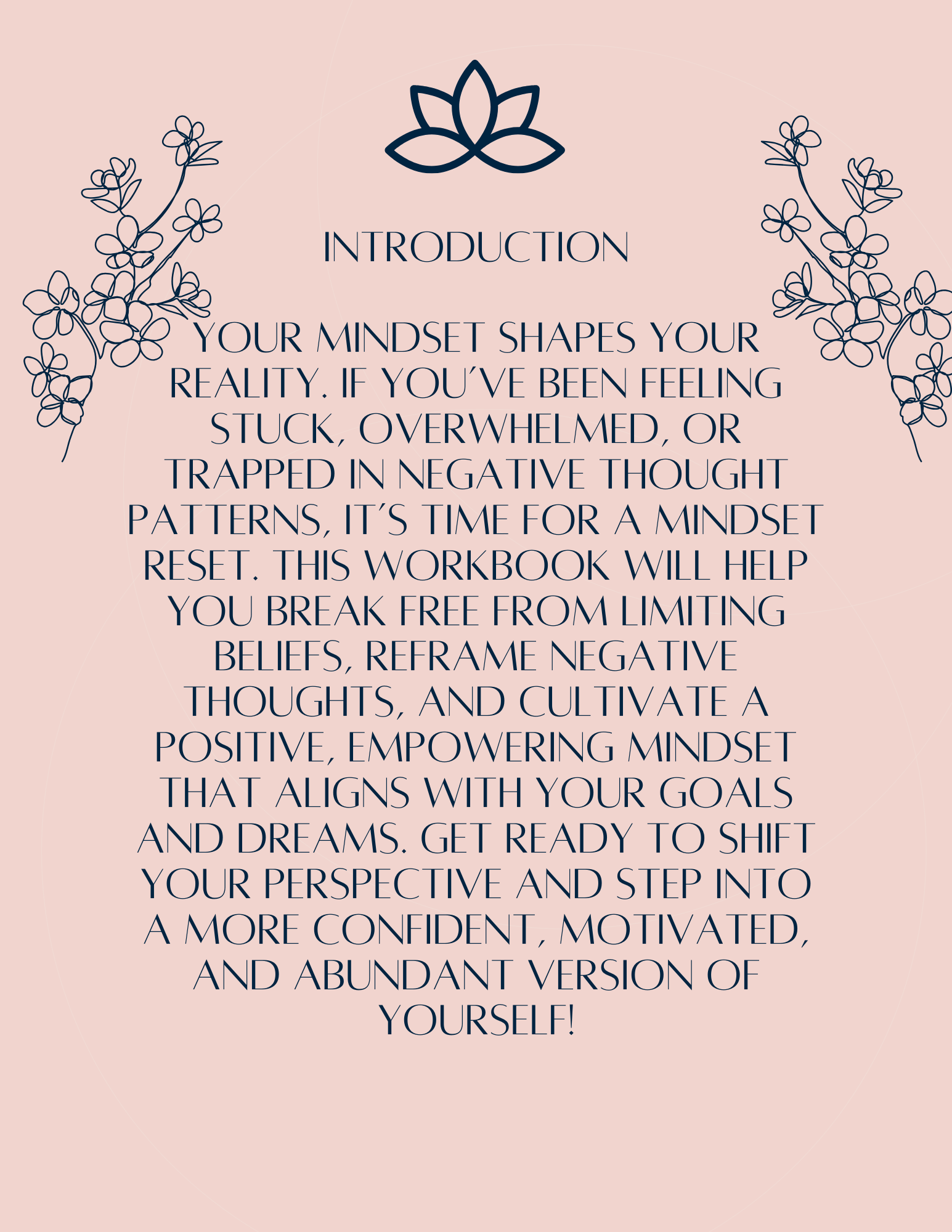 Mindset Reset Workbook:A Beginner's Guide