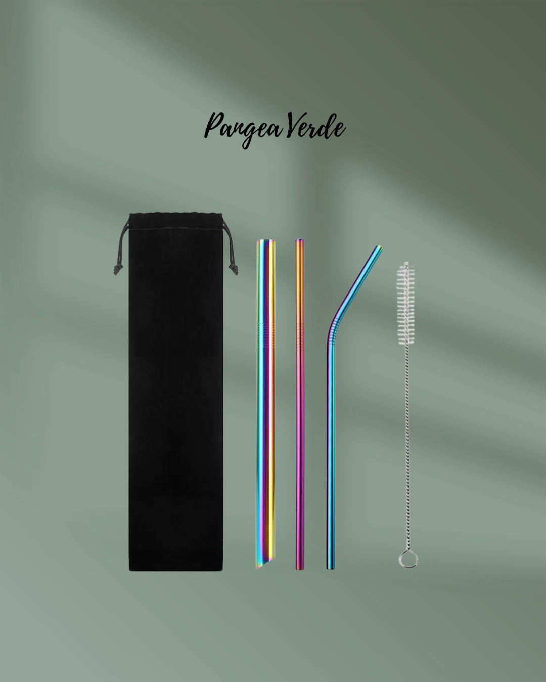 Set de Pitillos de Acero Inoxidable x 3