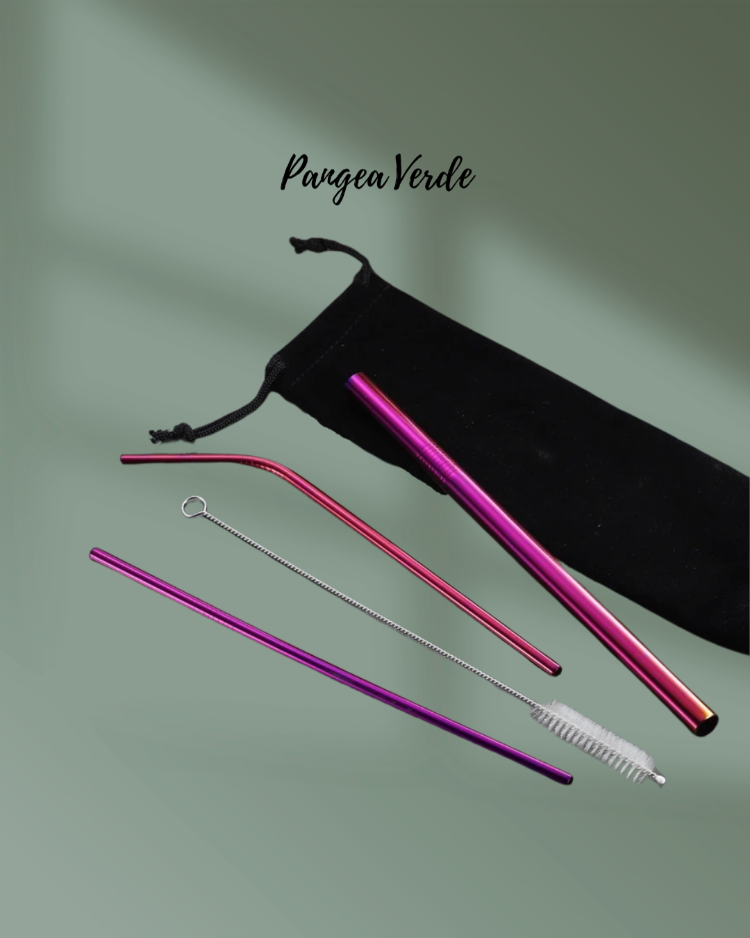 Set de Pitillos de Acero Inoxidable x 3