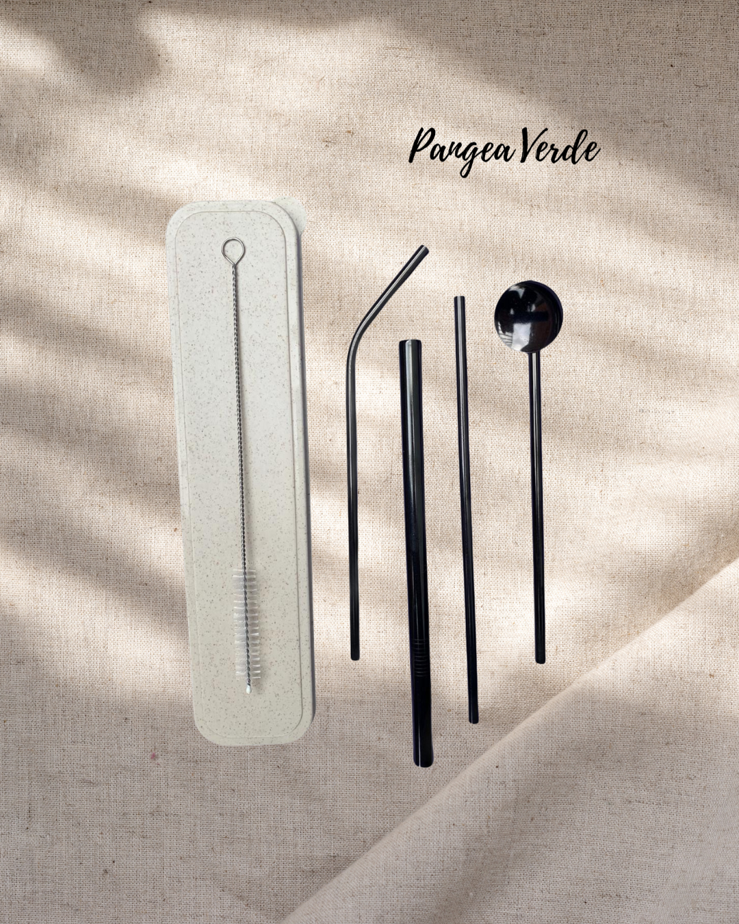 Set de Pitillos de Acero Inoxidable x 4