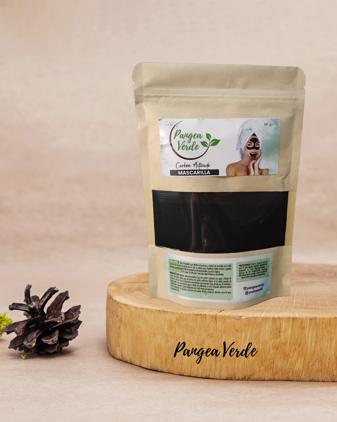 Mascarilla de Carbón Activado Pangea Verde