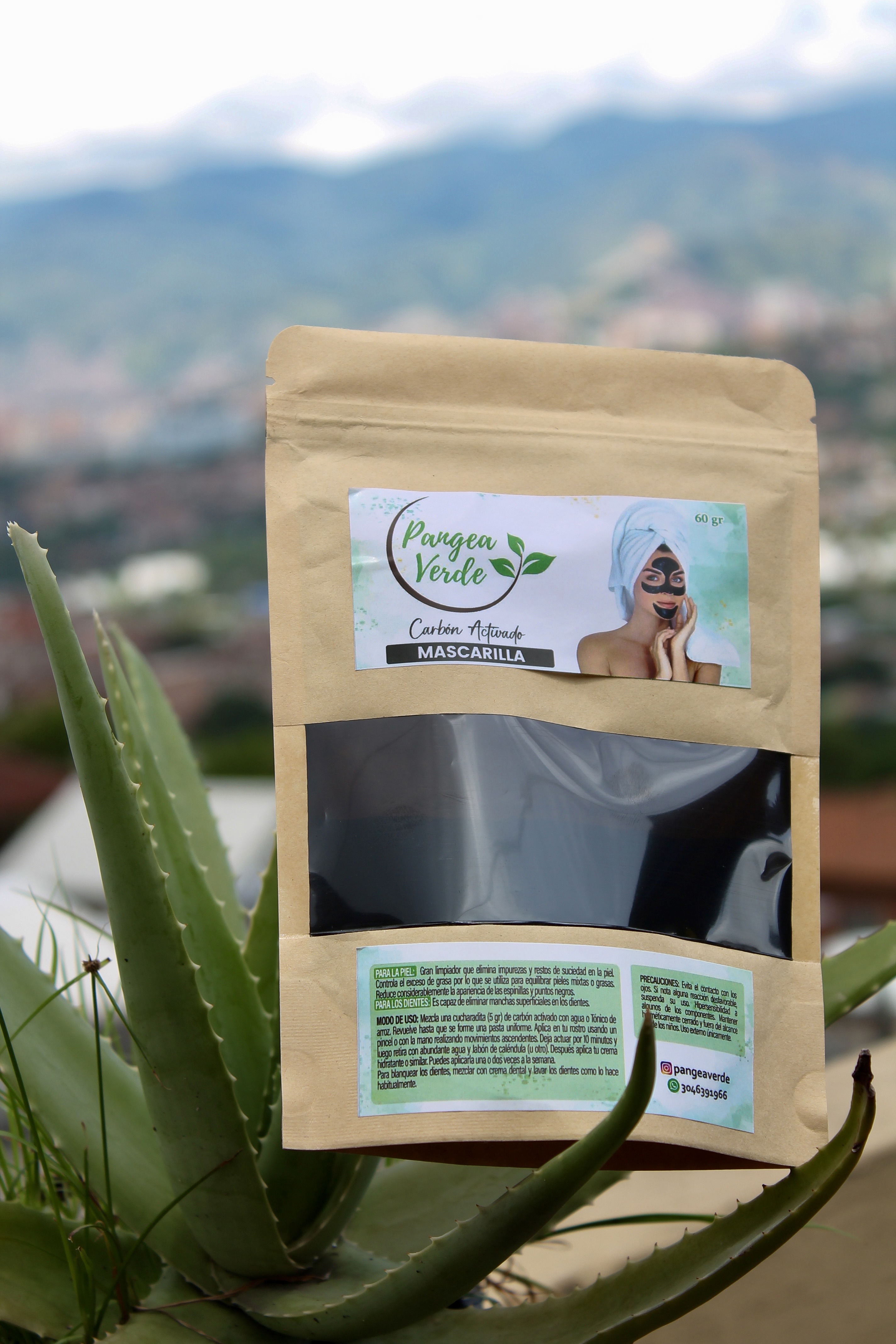 Mascarilla de Carbón Activado Pangea Verde