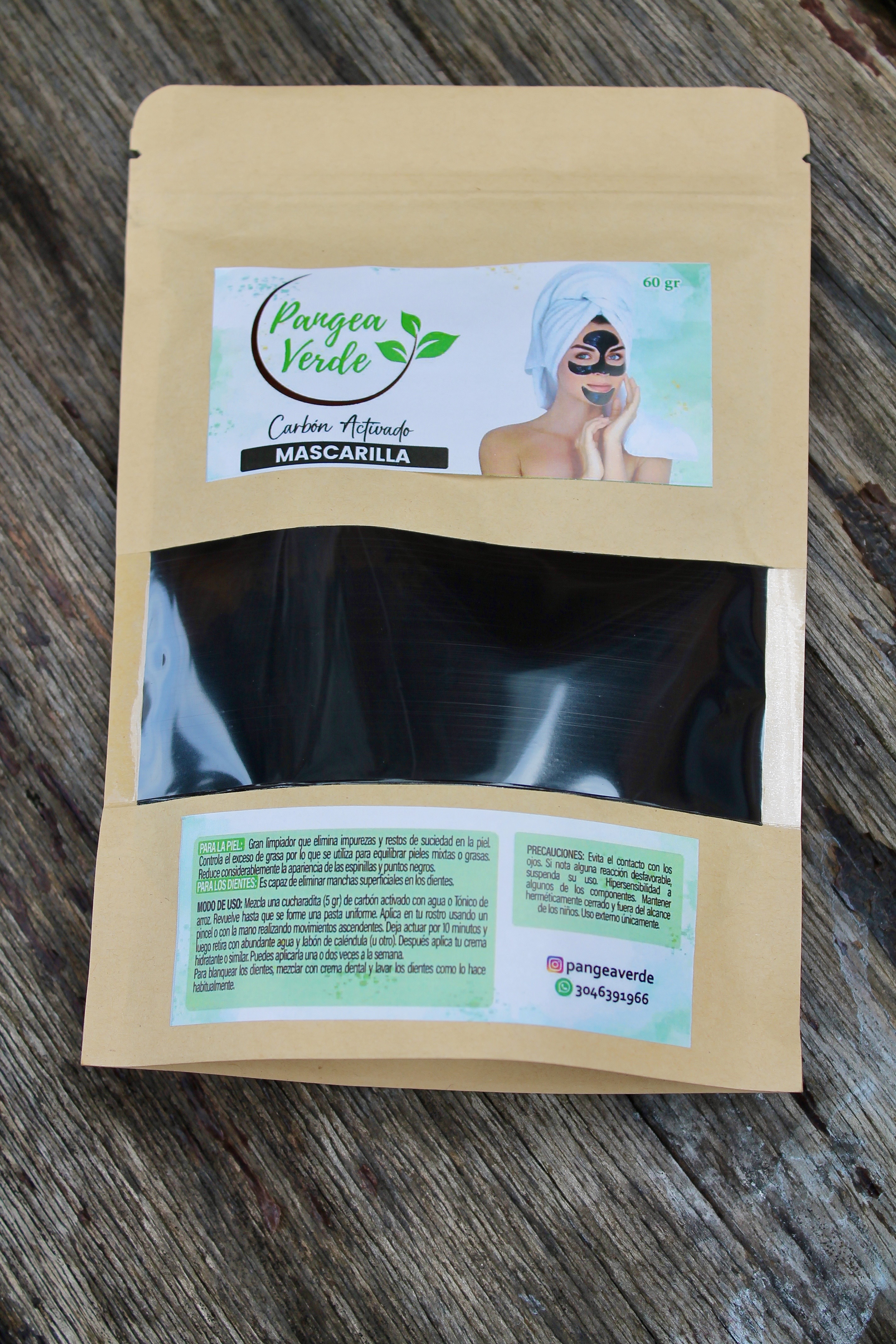 Mascarilla de Carbón Activado Pangea Verde