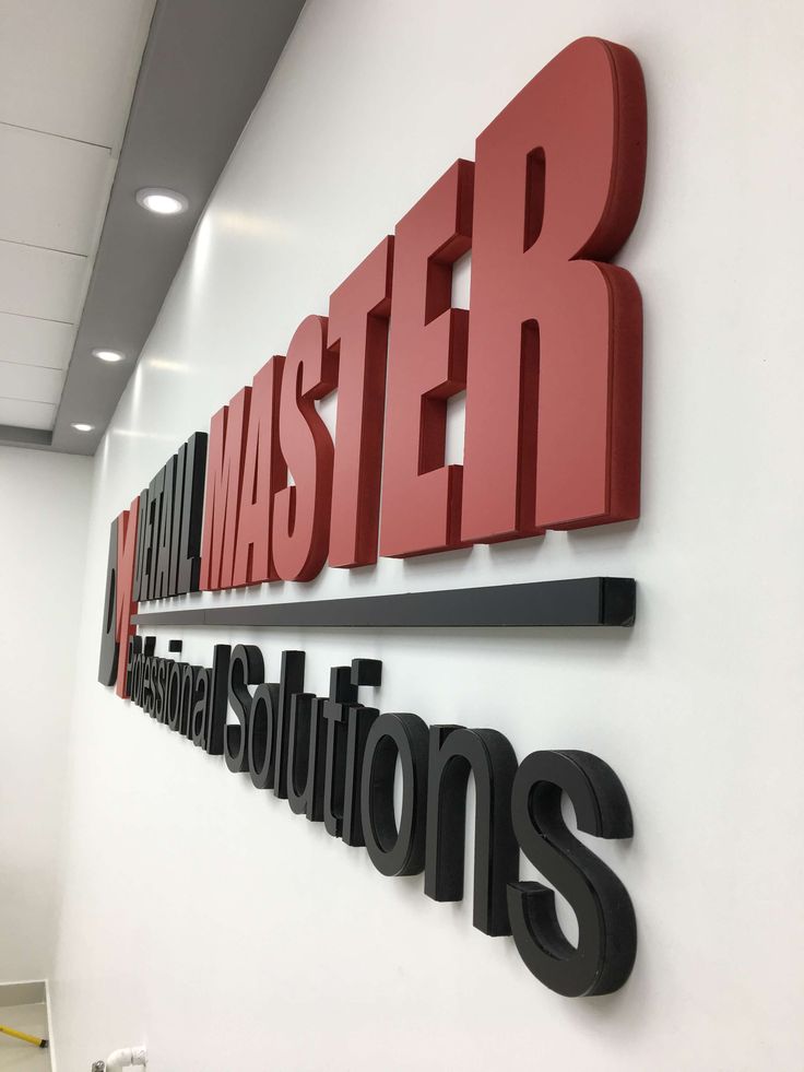 Letras 3D Corporeas para Negocios