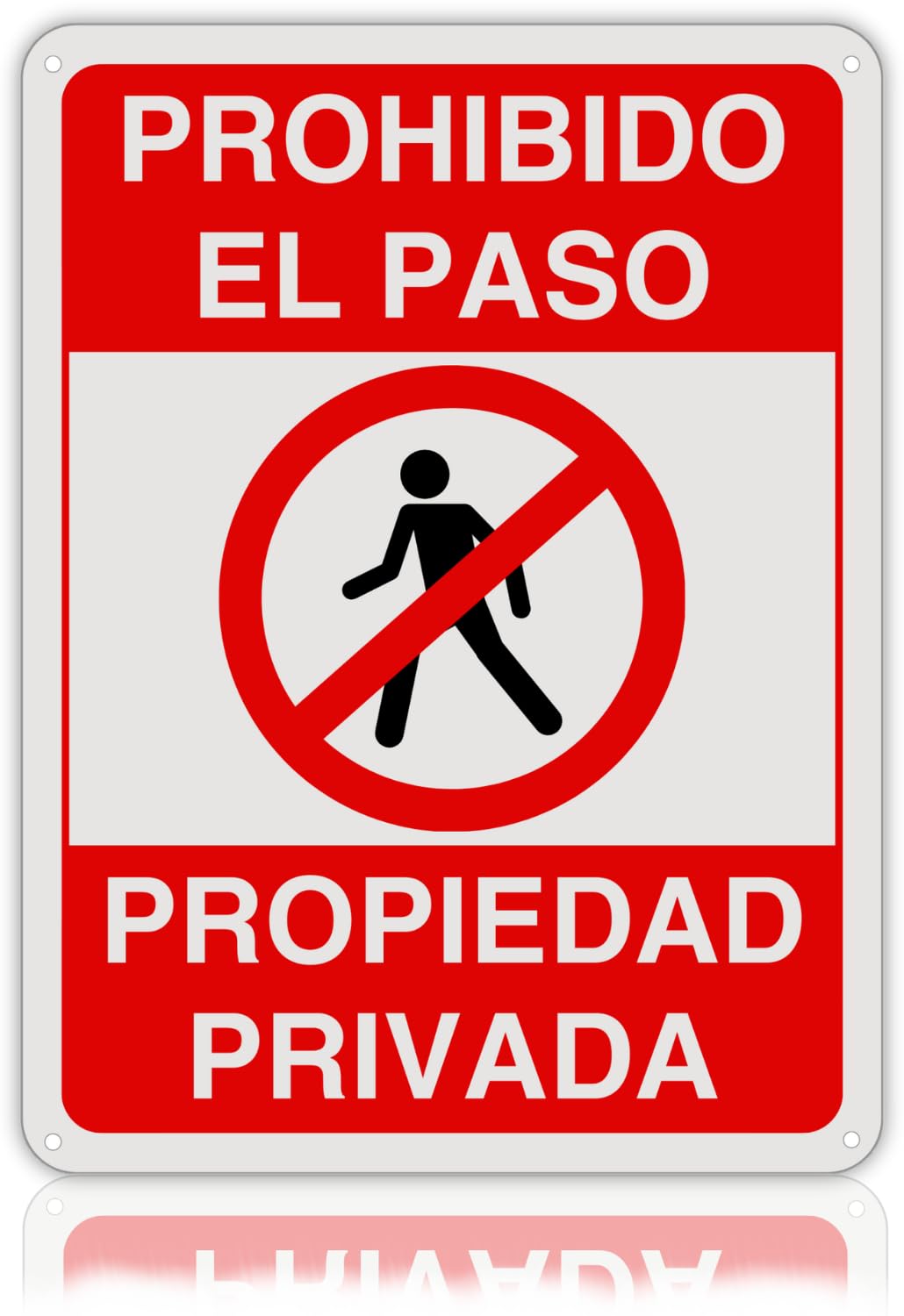 Señal de Prohibido el Paso 20x30