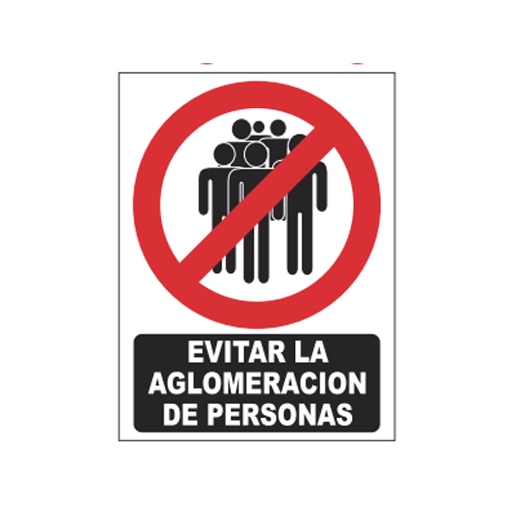 Señal de prohibición 20x30