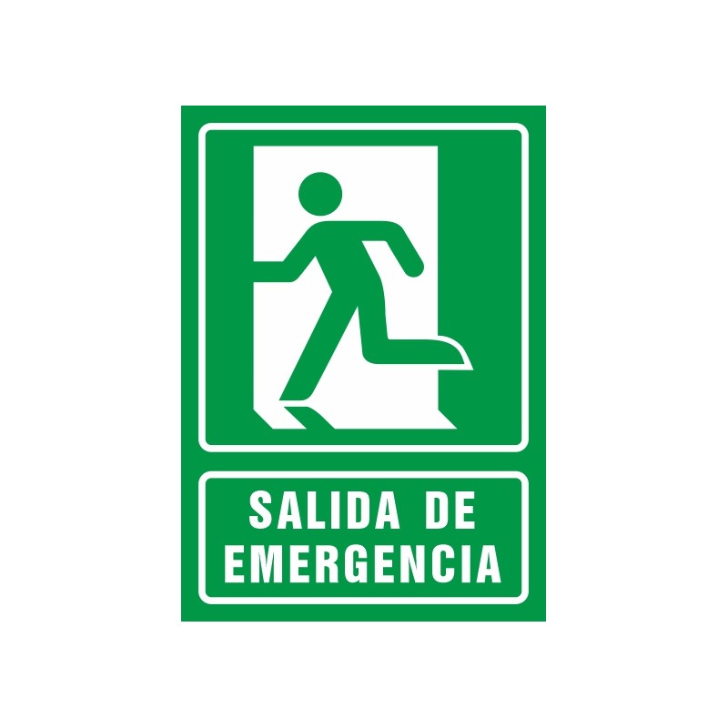 Señal de Salida de Emergencia 20x30