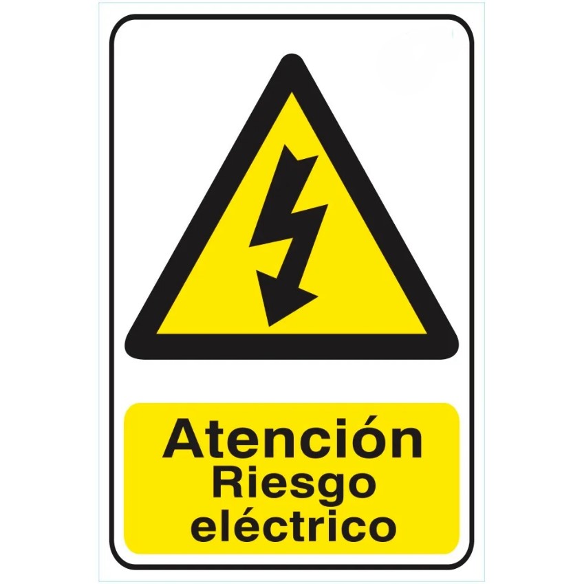 Señal de riesgo eléctrico 20x30