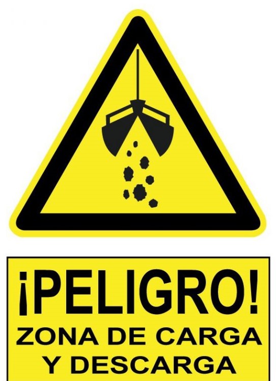 Señal de advertencia 20x30