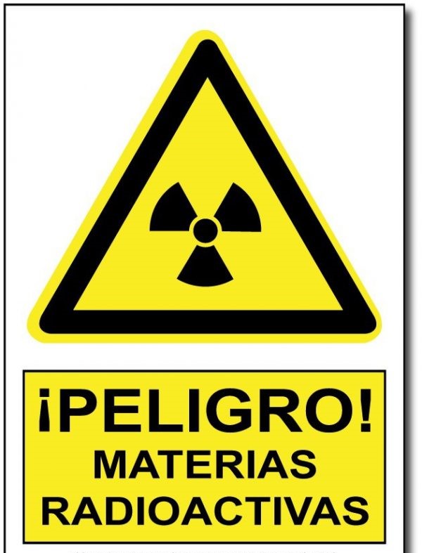 Señal de advertencia 20x30