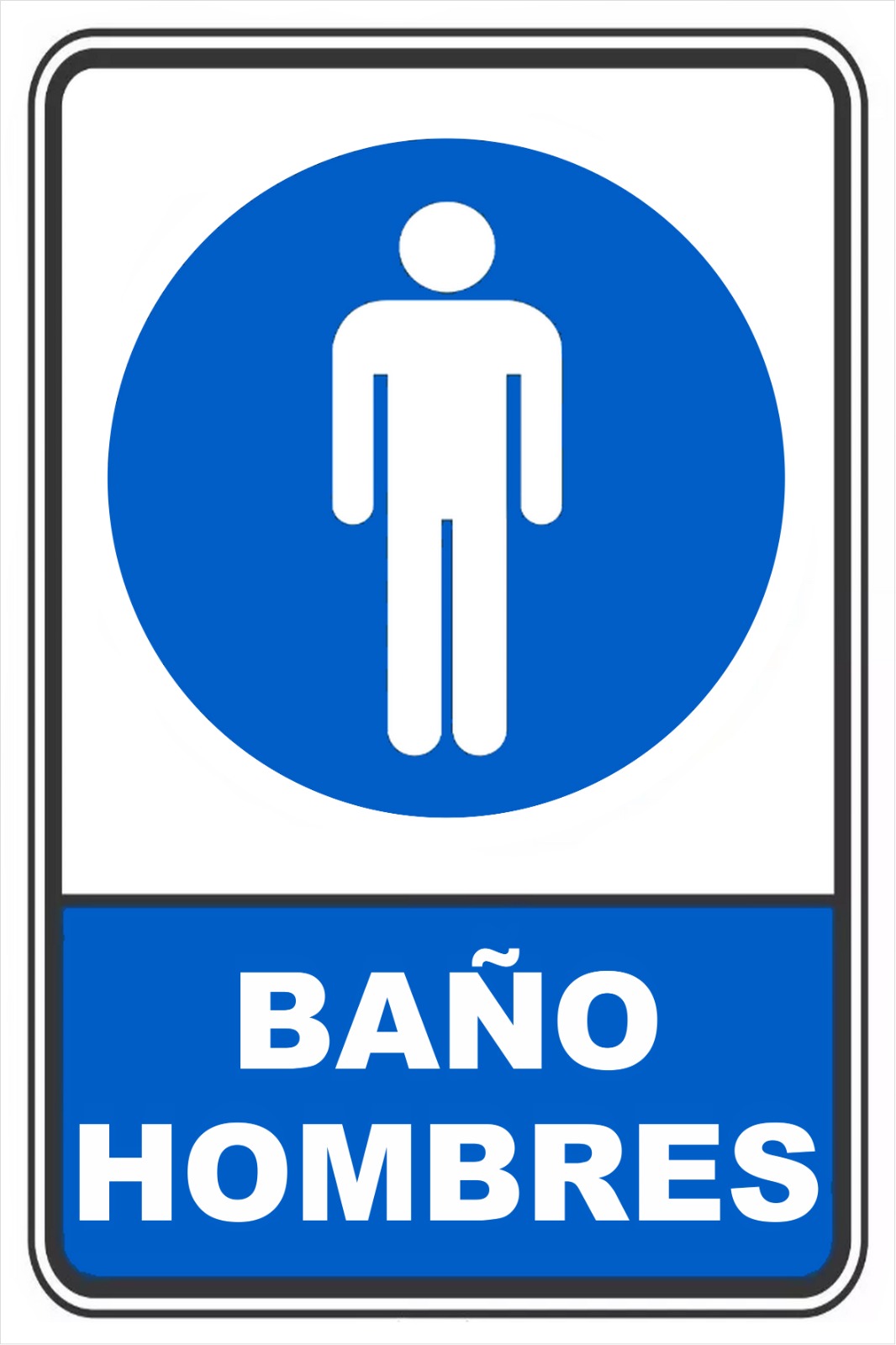 Señal Baño Hombres