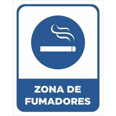 Señal de Zona de Fumadores 20x30