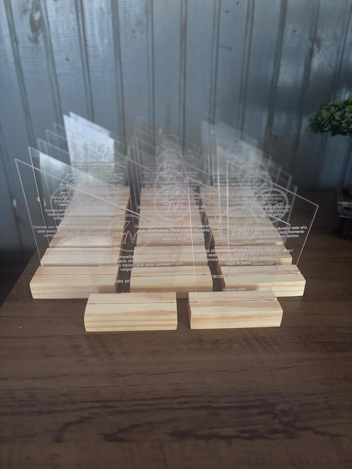 Trofeos de acrílico personalizados