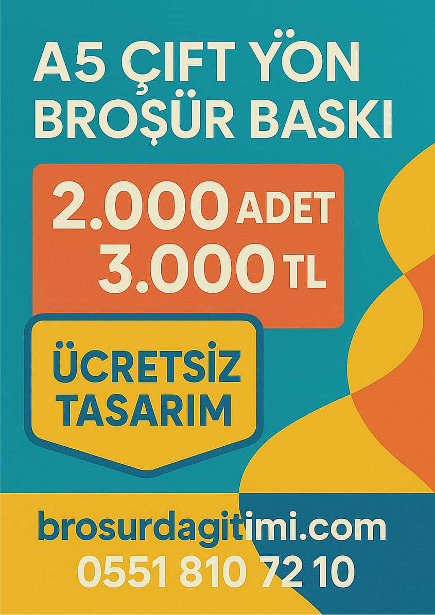 A5 Broşür Çift Yön