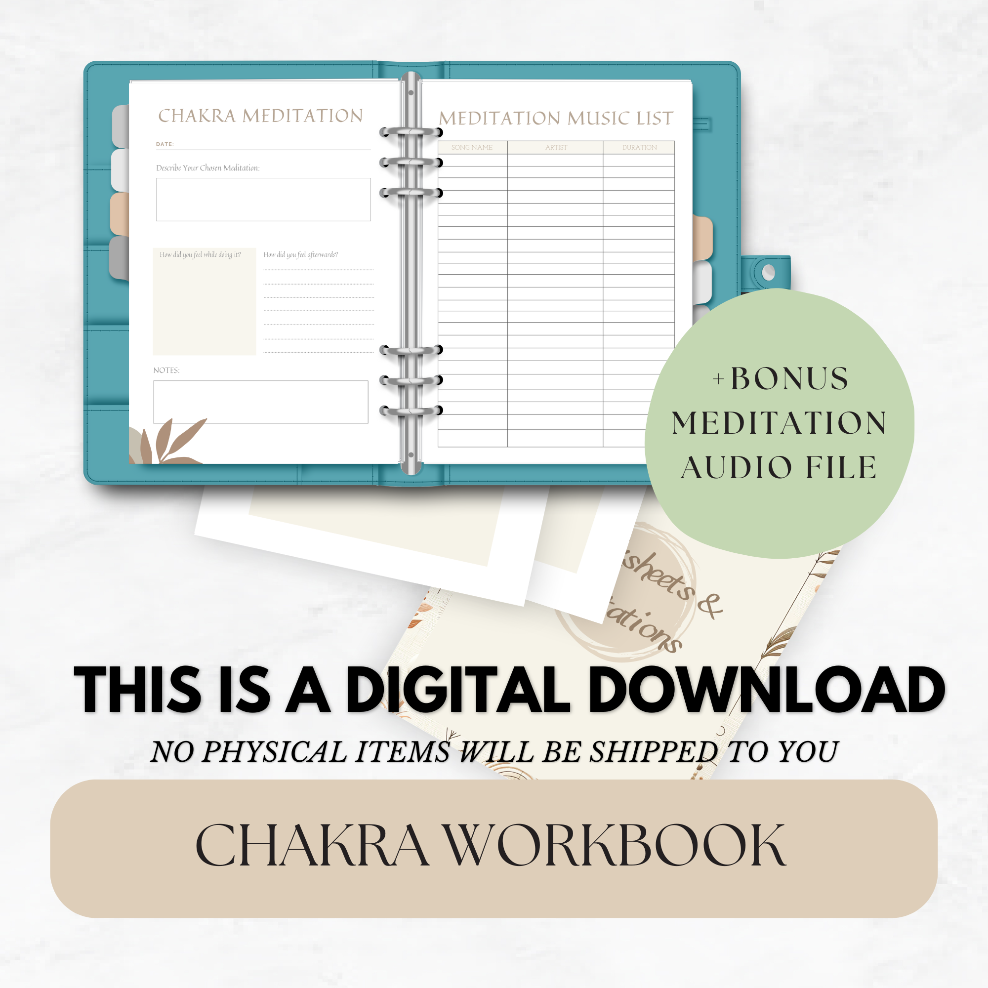 Seven Chakra Healing Workbook with Bonus Meditation