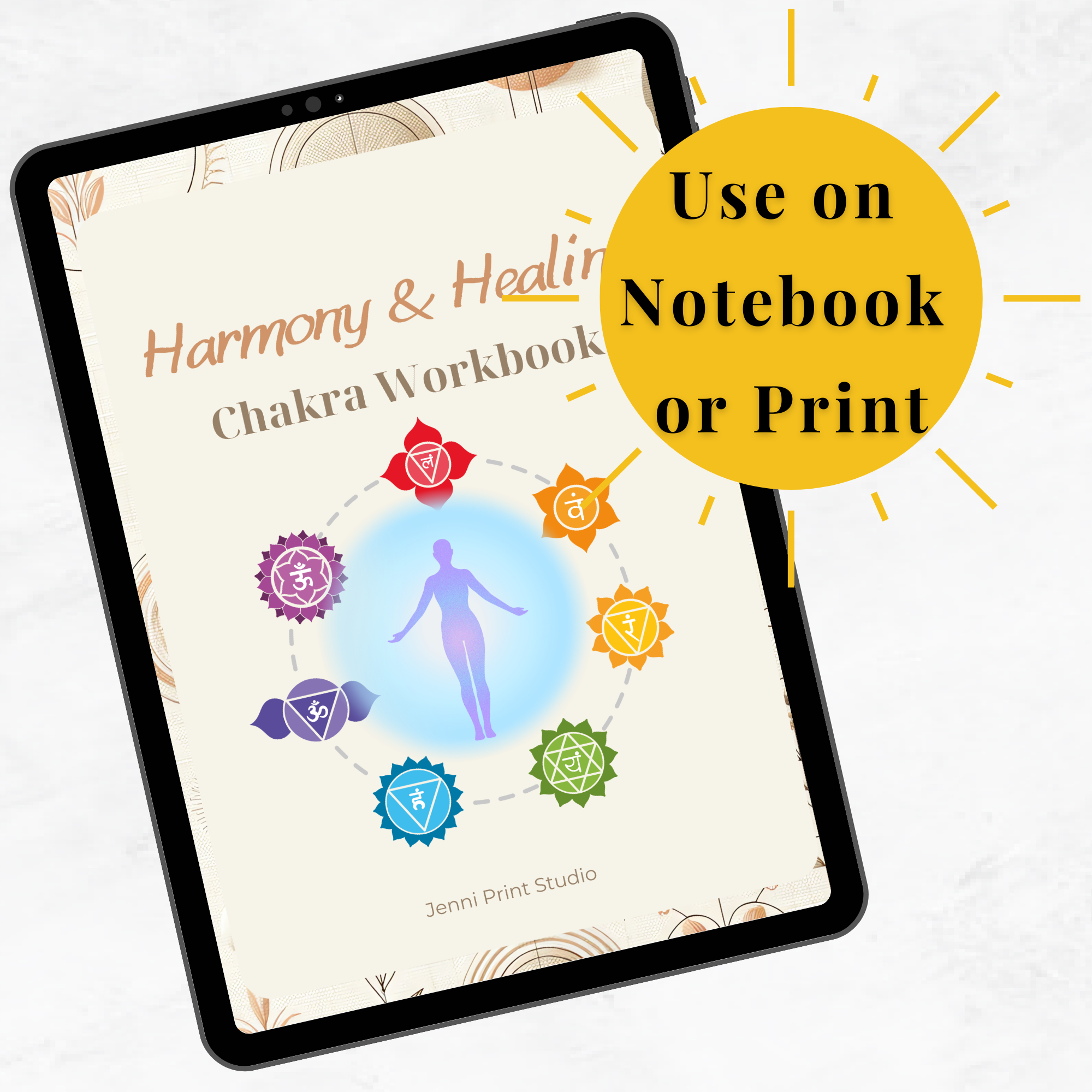 Seven Chakra Healing Workbook with Bonus Meditation
