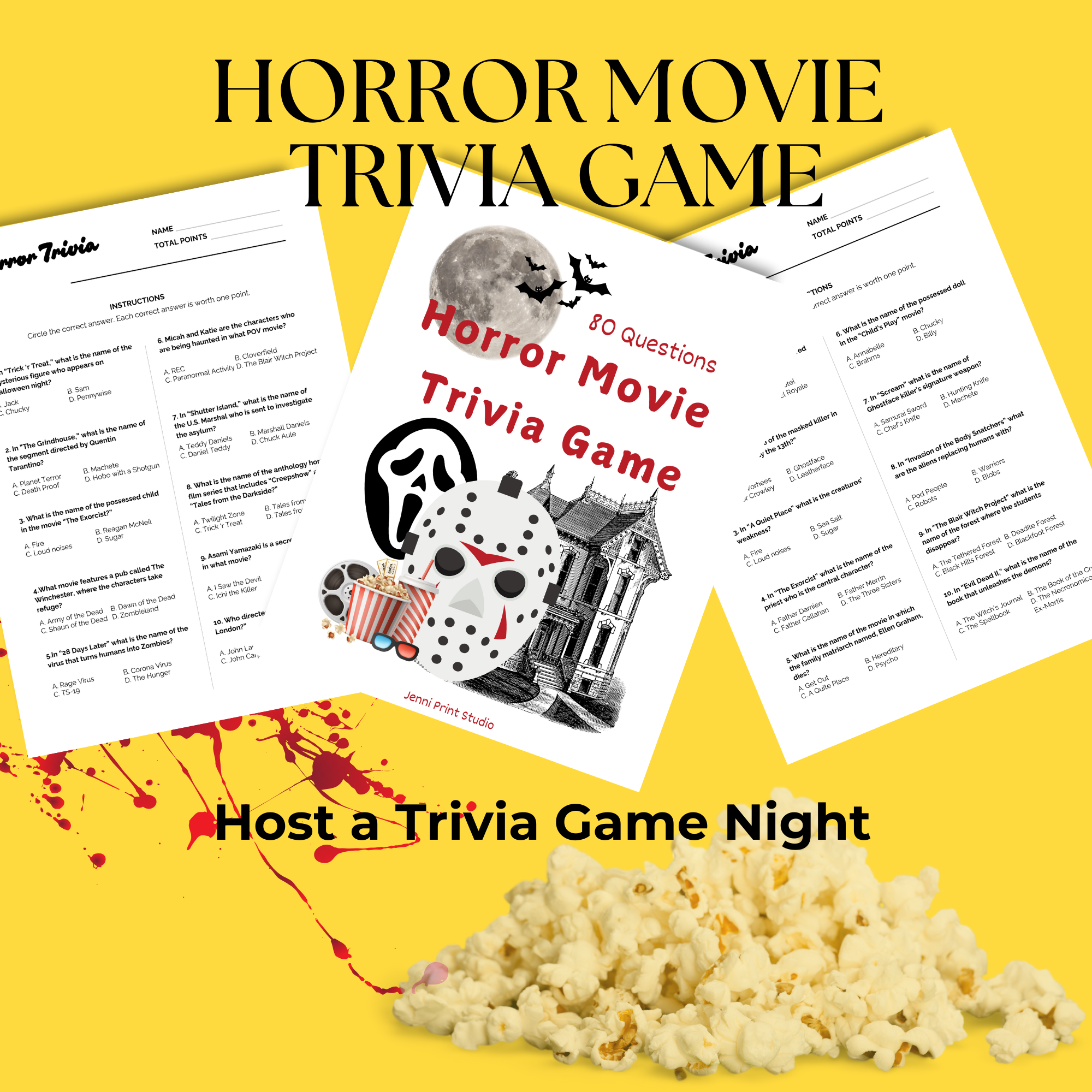 Horror Movie Trivia Game