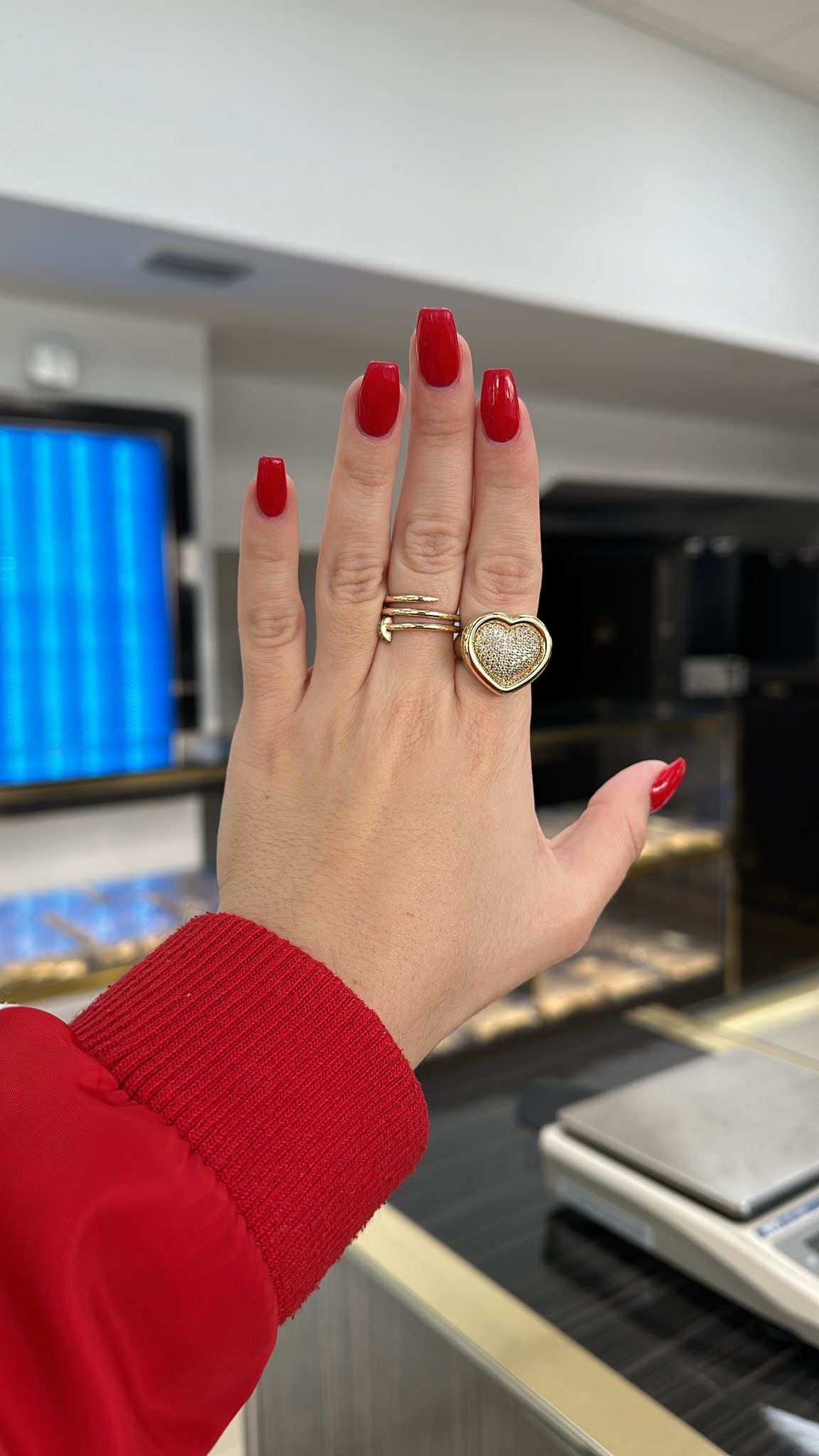 Anillo de corazón 14 k