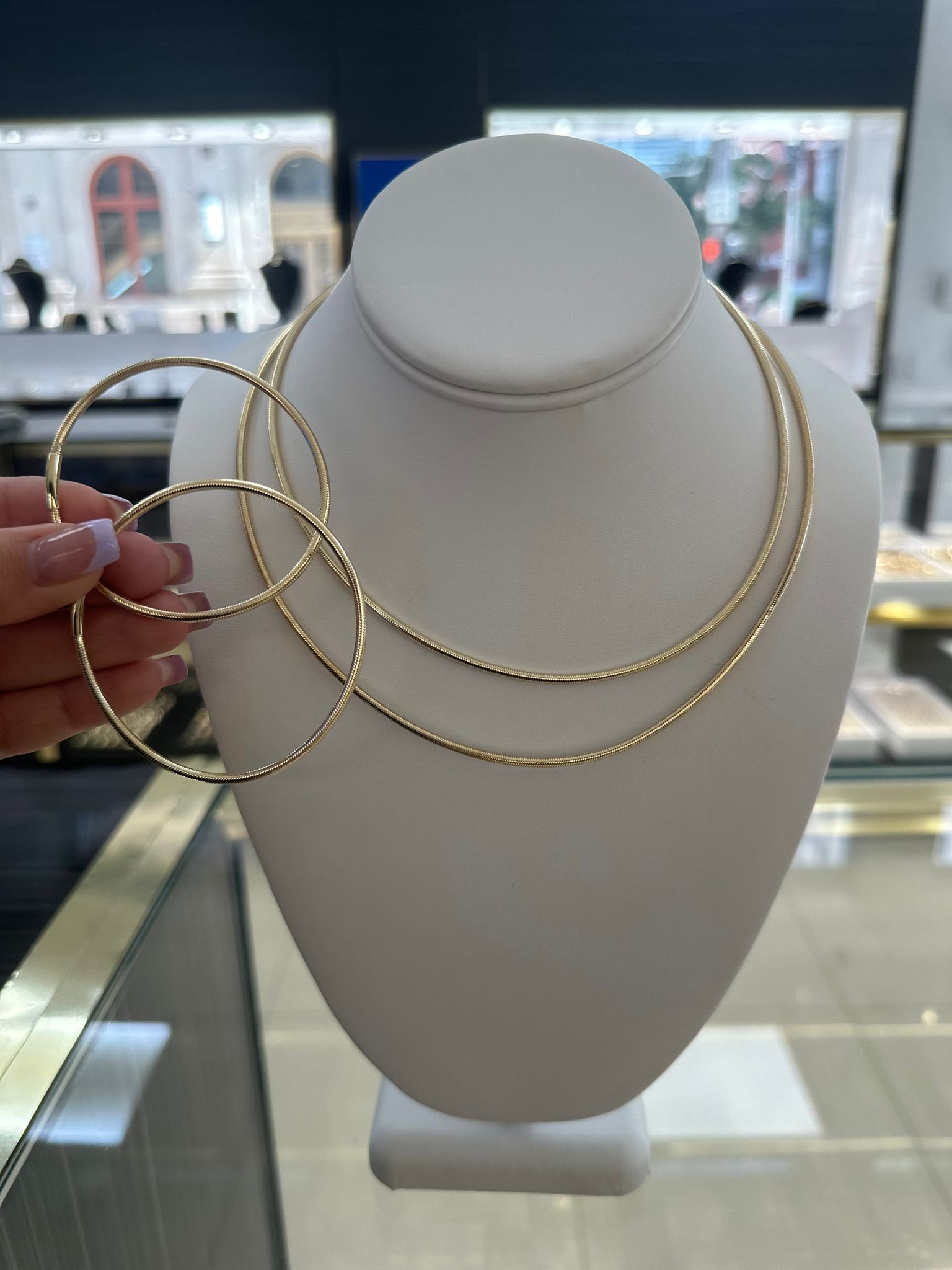 Juego de joyería flexible 14k