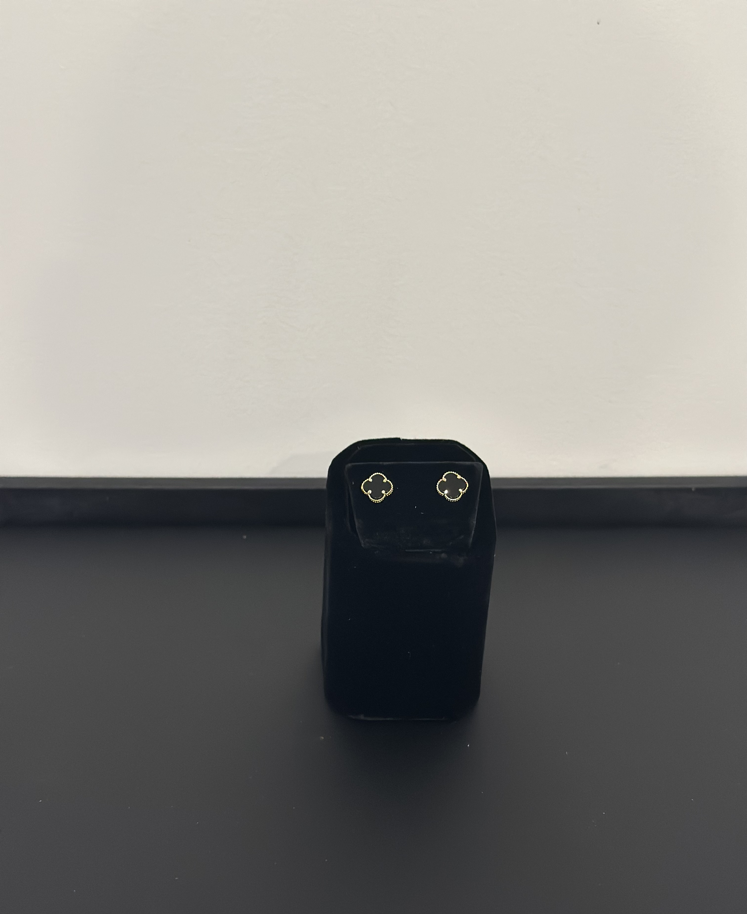 Pendientes de trébol de cuatro hojas 10k