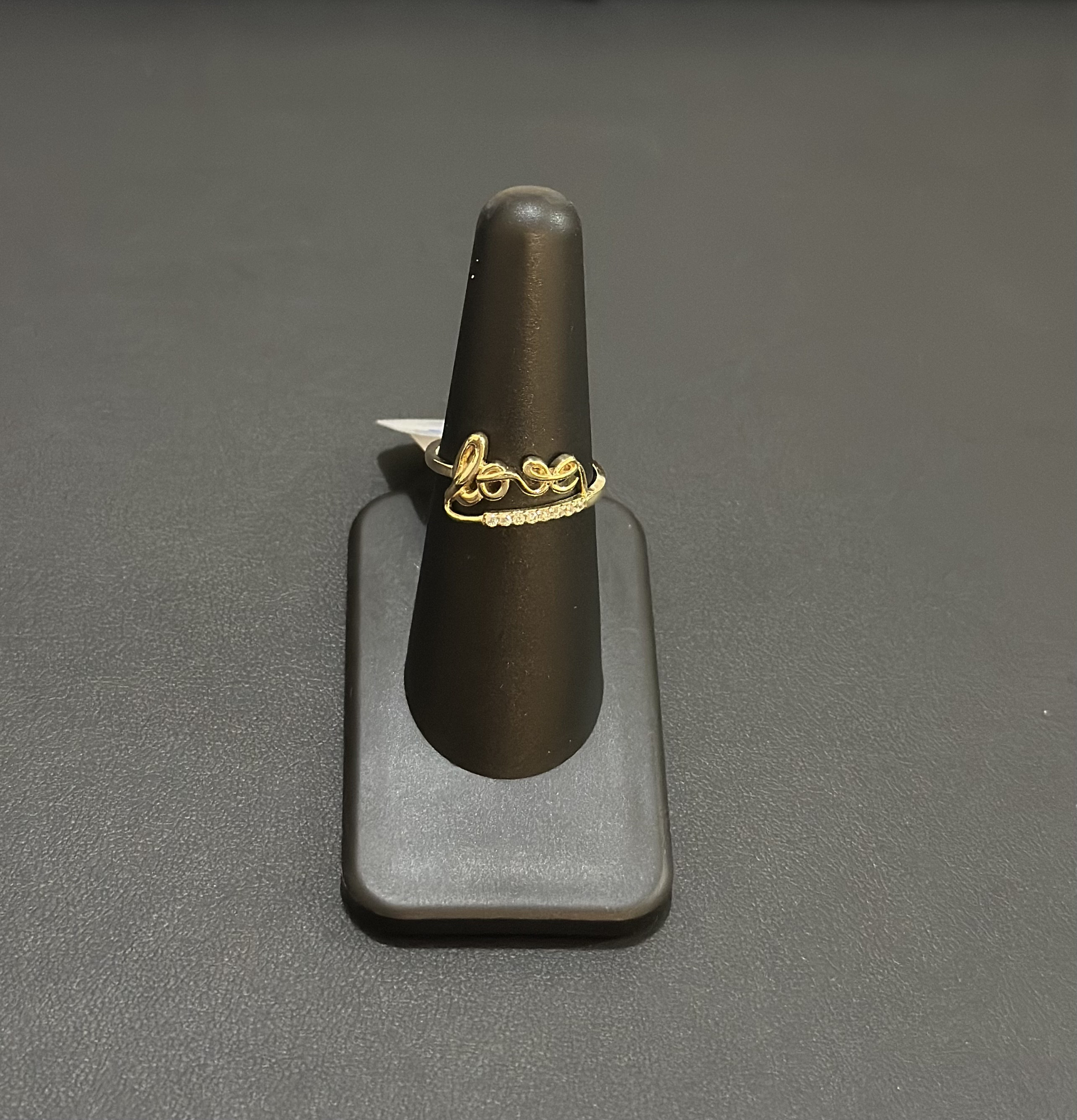 Anillo de oro Love 10k