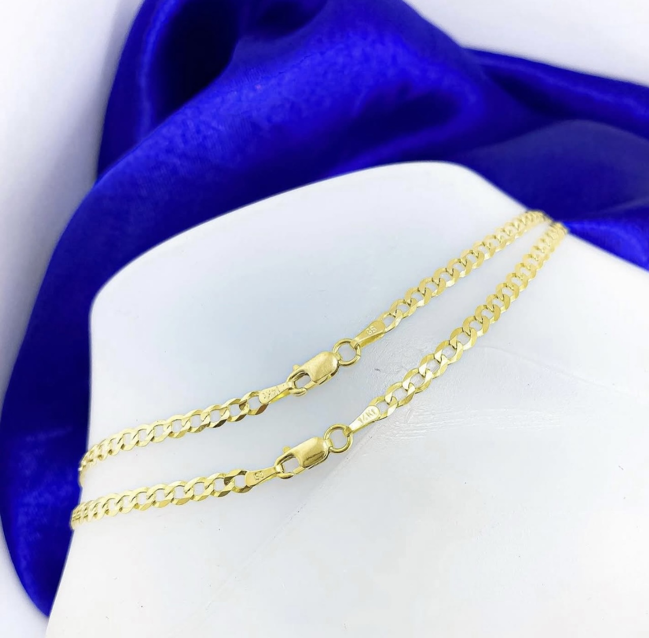 Tobilleras de Oro sólida 10 k