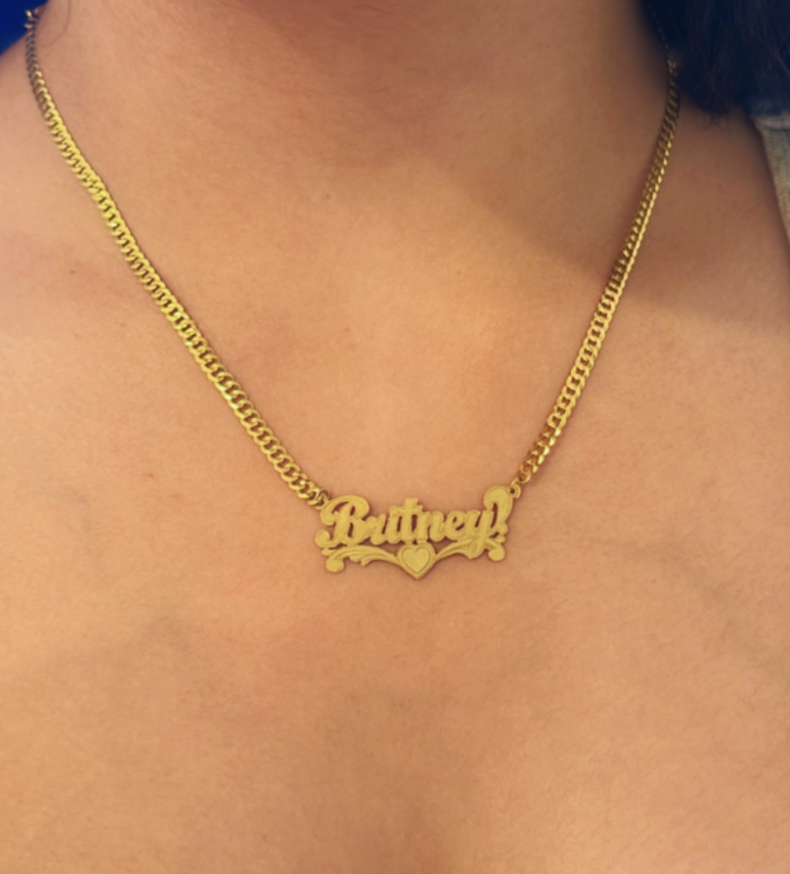 Cadenas corte brillo con nombres personalizados