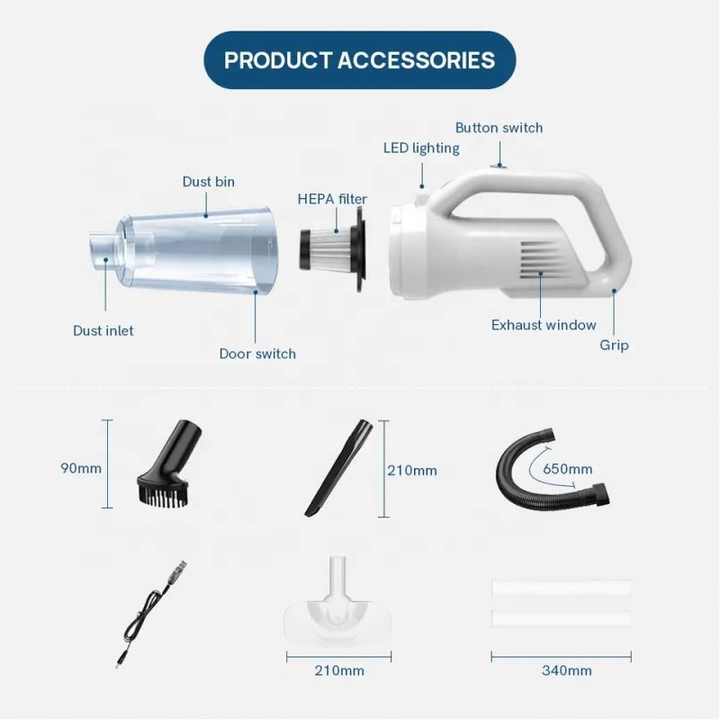 **🔥 Aspirateur compact multifonction