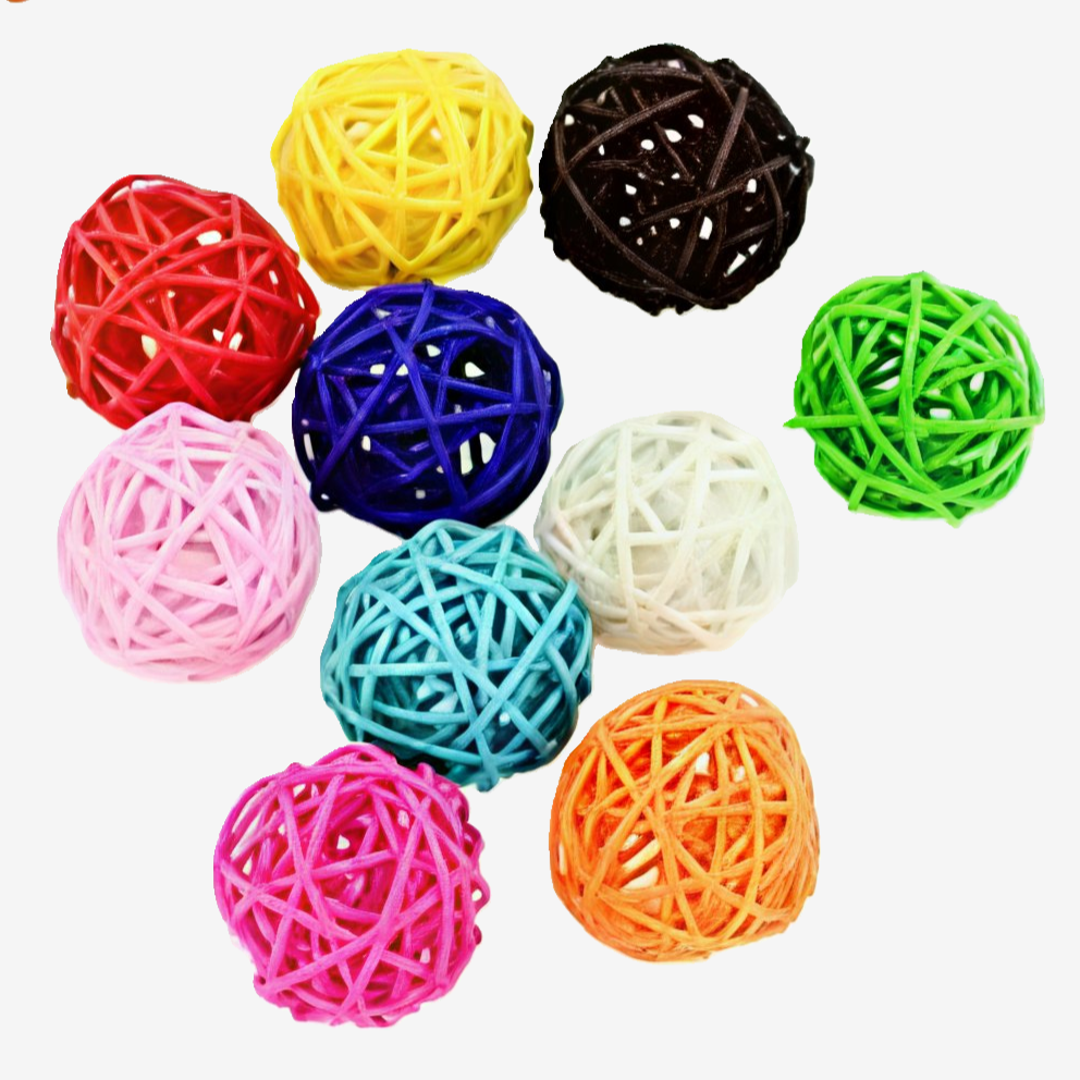 Bird Safe Rattan Balls