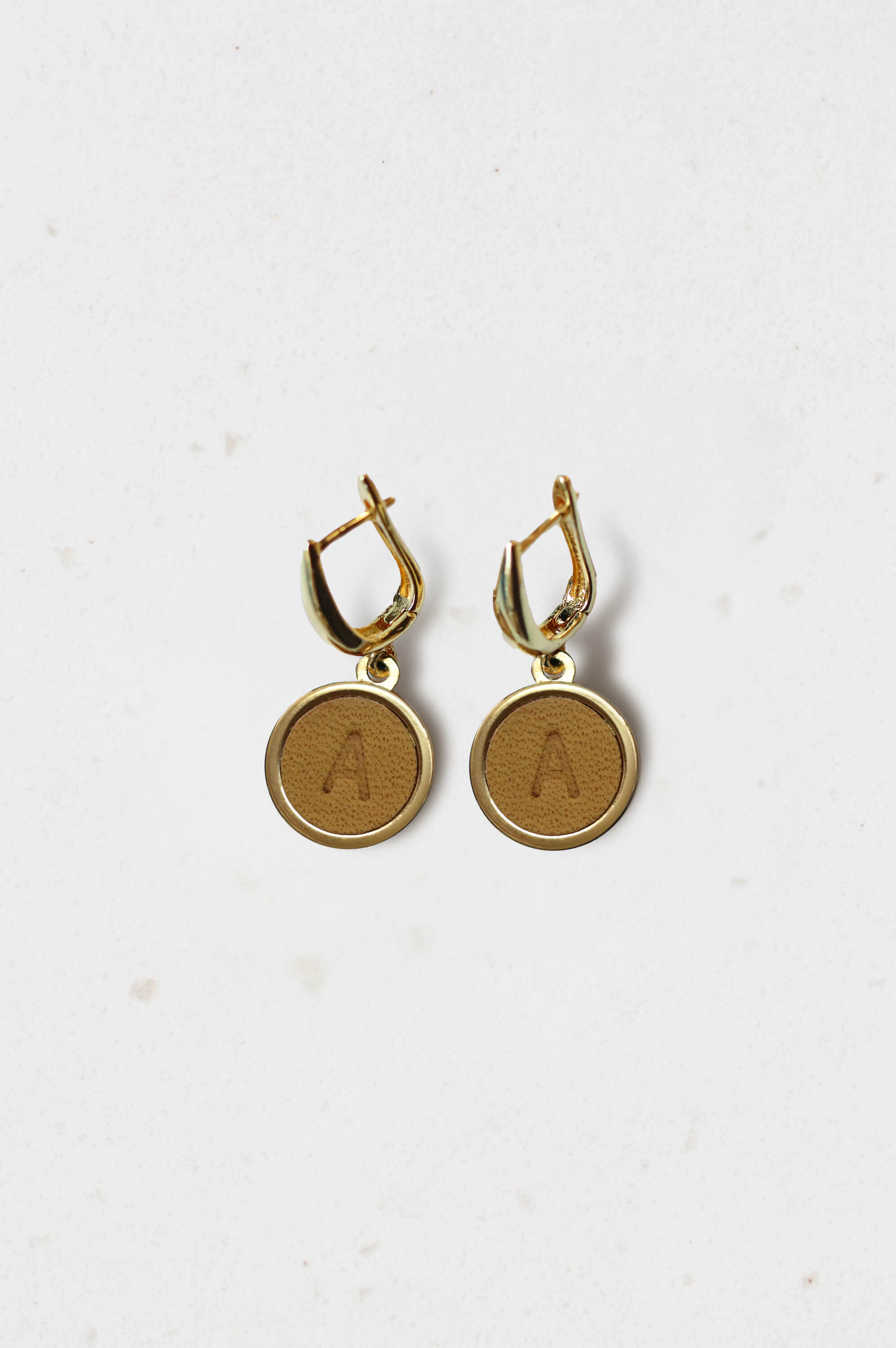 Gold Initial Earrings
