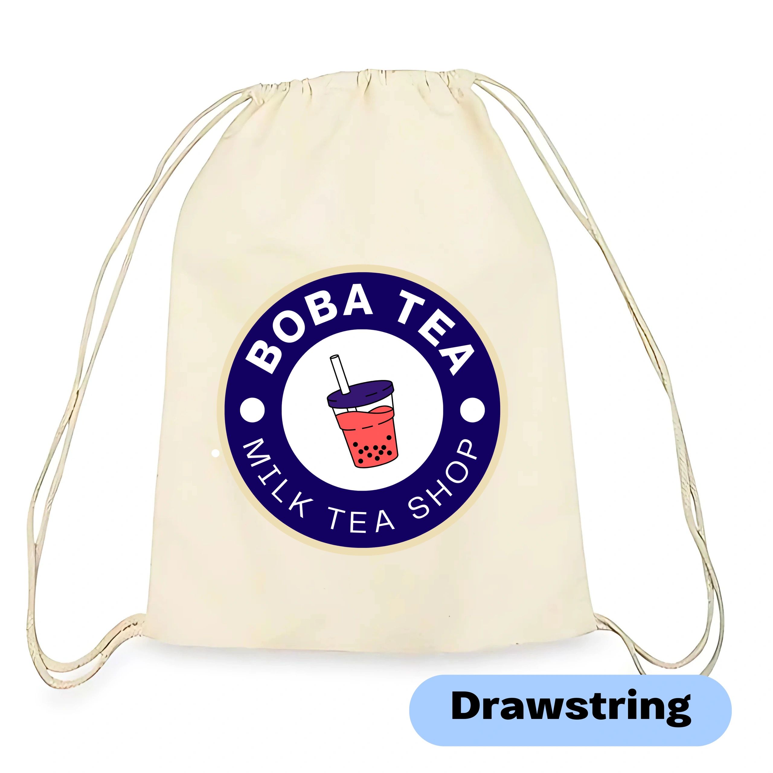 CustomPrint Canvas Drawstring Bag (12 x 14 inches)