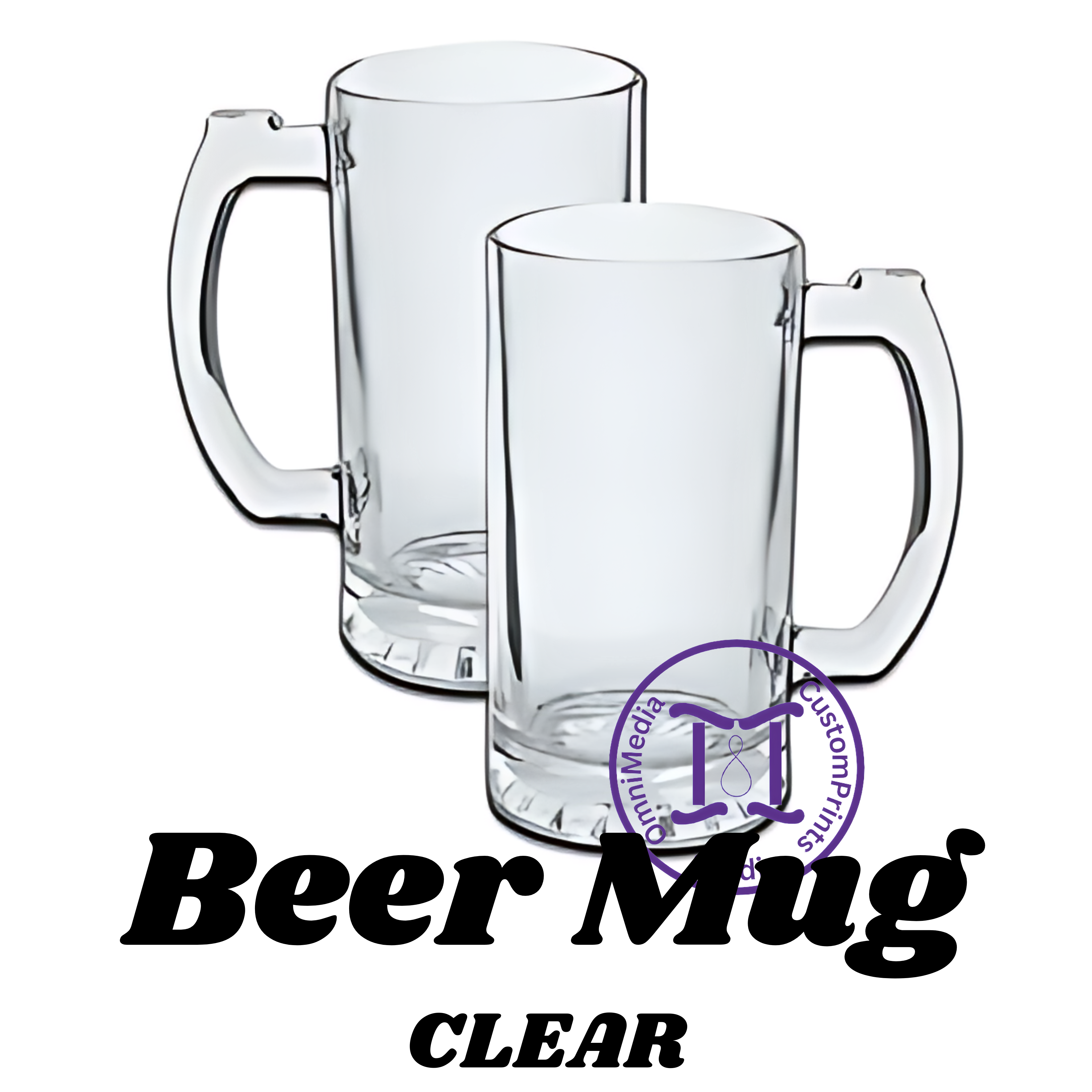 Souvenir Mug - Clear Beer Mug