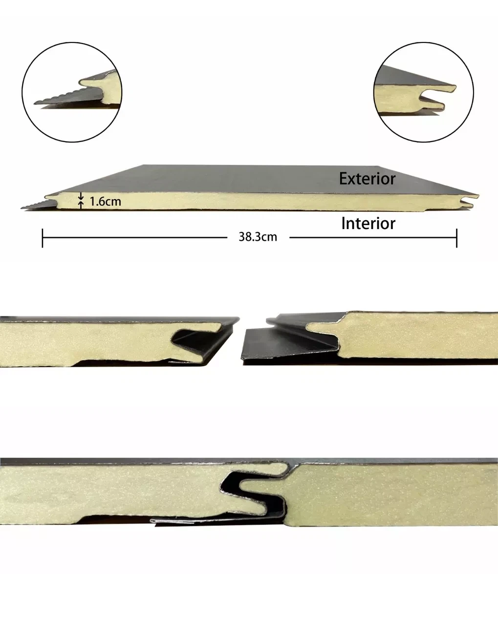 Black Wood Insulated Aluminium Siding