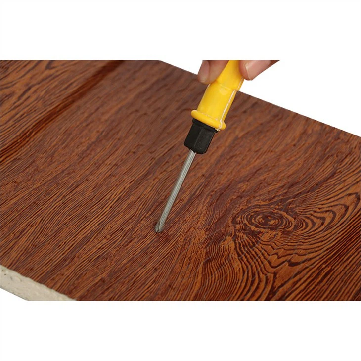 Light Brown Wood Insulated Aluminium Siding