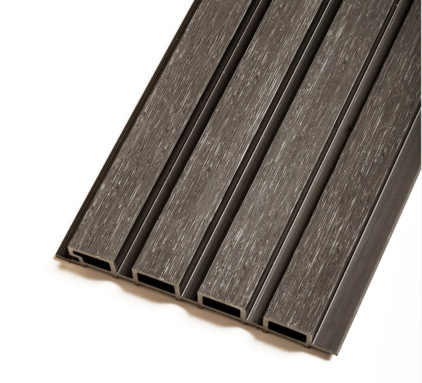 Black Charcoal WPC Fluted Siding