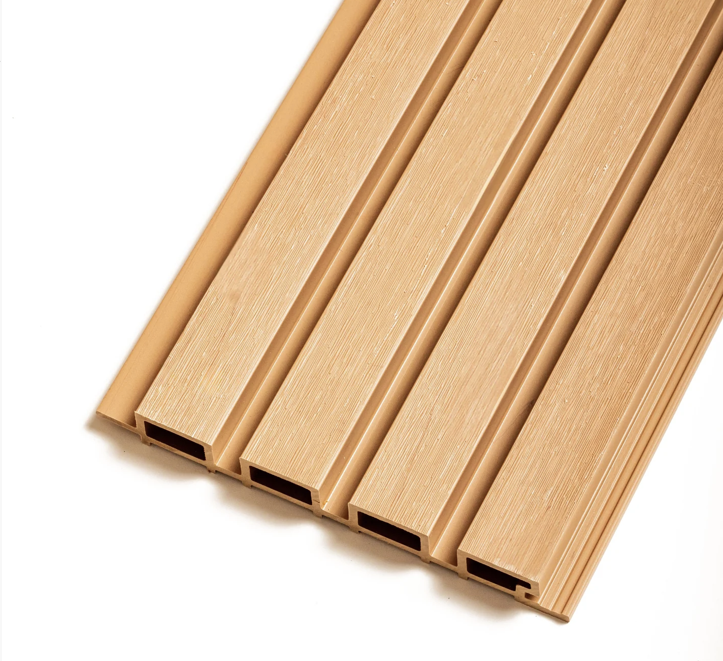 Oak WPC Fluted Siding