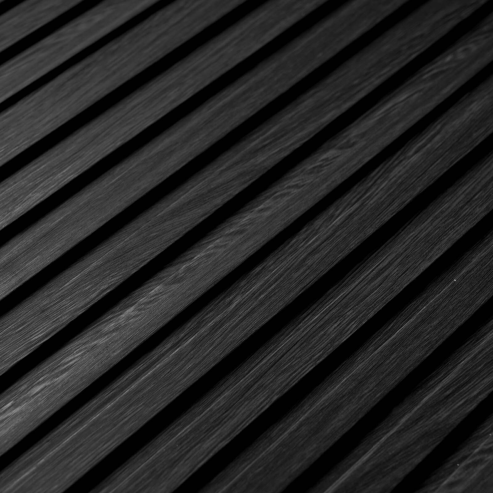 Black Fluted Slat Panels