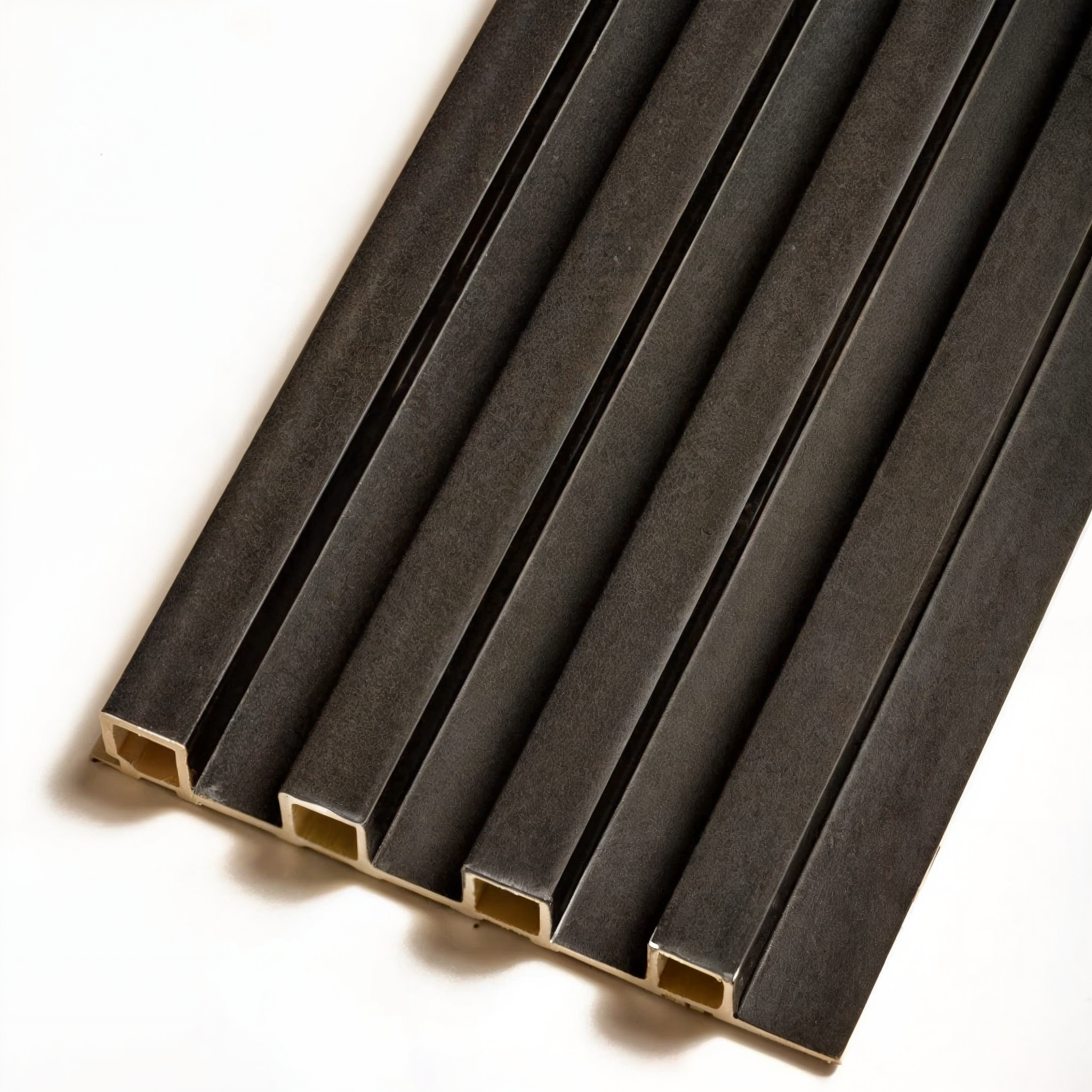 Black Fluted Slat Panels