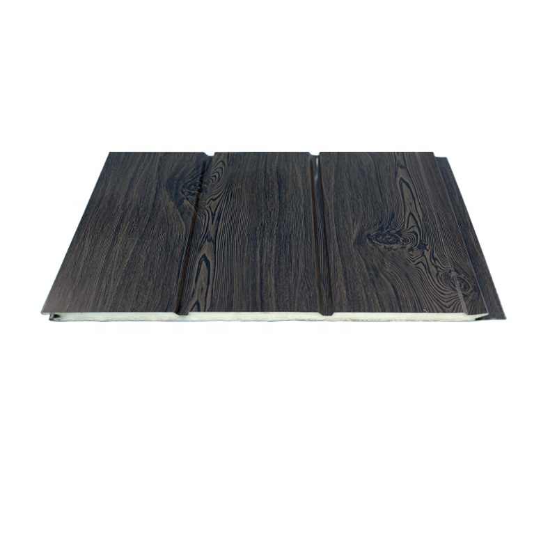 Black Wood Insulated Aluminium Siding